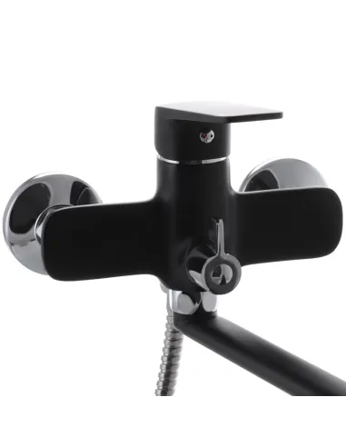 Смеситель для ванны Mixxus Oregon 006 Euro Black с душевым набором