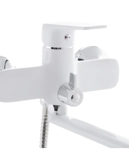 Змішувач для ванни Mixxus Oregon 006 Euro White з душовим набором