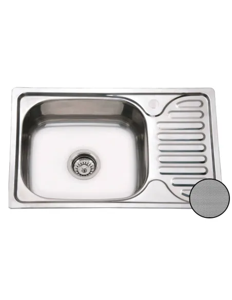 Мойка для кухни из нержавеющей стали прямоугольная Romzha Mirela textura - 2