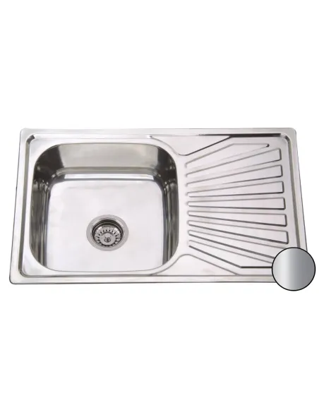 Мийка прямокутна Romzha Constanta Satin, нержавіюча сталь - 2