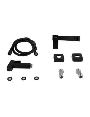 Набор для гигиенического душа со смесителем Lidz Kubis 110 Black