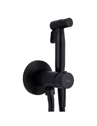 Набір для гігієнічного душу із змішувачем Lidz Aria 111 Black