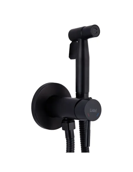 Набор для гигиенического душа со смесителем Lidz Aria 111 Black