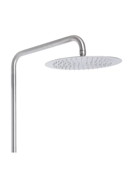 Душова система із змішувачем Lidz Aria 1120 Nickel нержавіюча сталь