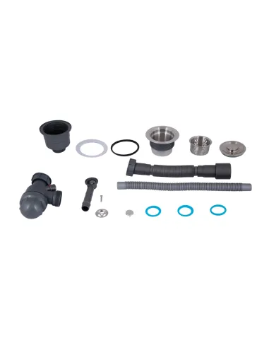 Сифон для миття Lidz Bruch LK17 PVD, з колбовим переливом