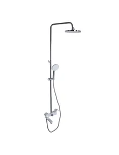 Душевая система з изливом Q-Tap Jay QTJAY111CRW45555 Chrome White