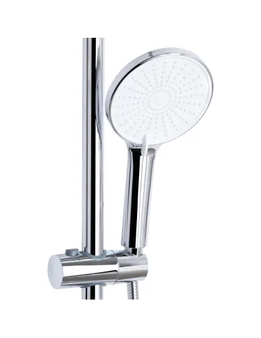 Душевая система з изливом Q-Tap Jay QTJAY111CRW45555 Chrome White