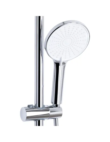Душевая система з изливом Q-Tap Jay QTJAY111CRW45555 Chrome White