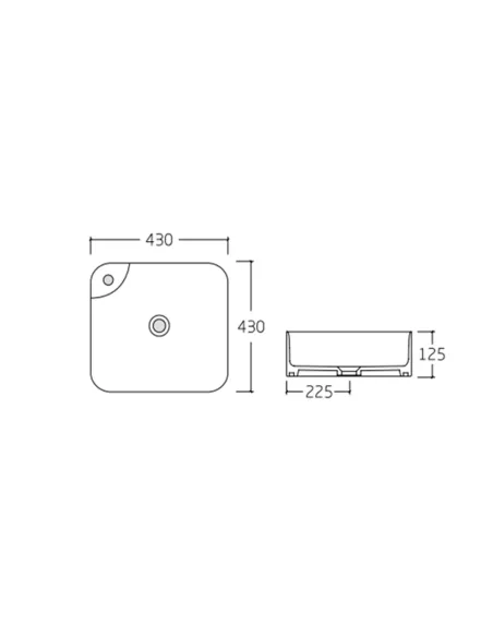 Накладная раковина Q-Тap Stork QT15112194WN White, 430x430x125 мм Накладная раковина Q-Тap Stork QT15112194WN White, 430x430x125 мм