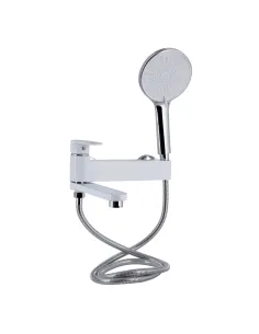 Змішувач для ванни Q-Tap Jay QTJAY260CRW45554 Chrome White з душовим набором