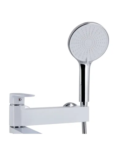 Змішувач для ванни Q-Tap Jay QTJAY260CRW45554 Chrome White з душовим набором