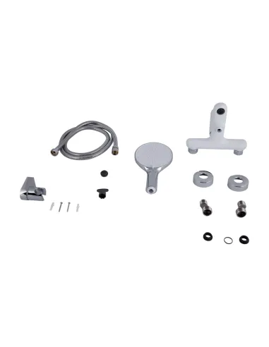 Змішувач для ванни Q-Tap Jay QTJAY259CRW45553 Chrome White з душовим набором