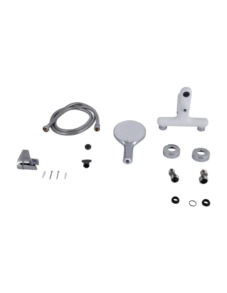 Змішувач для ванни Q-Tap Jay QTJAY259CRW45553 Chrome White з душовим набором