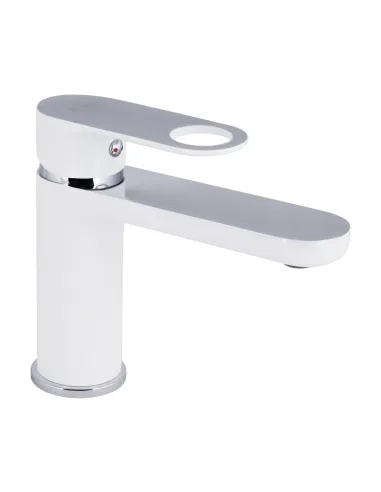 Змішувач для умивальника Q-Tap Jay QTJAY270CRW45551 Chrome White