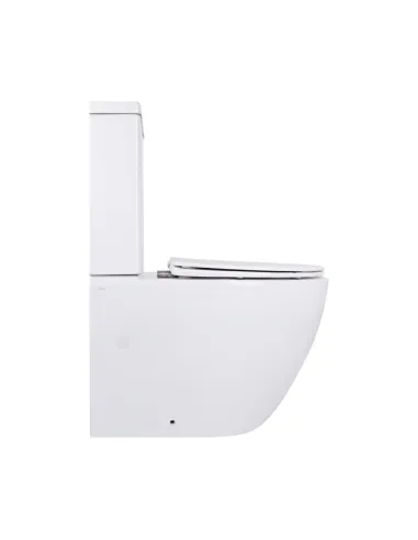 Унитаз-компакт Q-Tap Jay Ultra Quiet WHITE QT28228300W безободковый, 640x360x835 мм, сиденье Soft-close