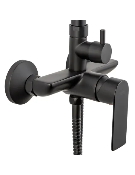 Душевая система Haiba Alex 003-J HB3940, без излива, черный