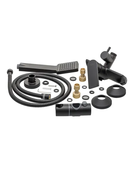 Душова система Haiba Alex 003-J HB3940, без виливу, чорний