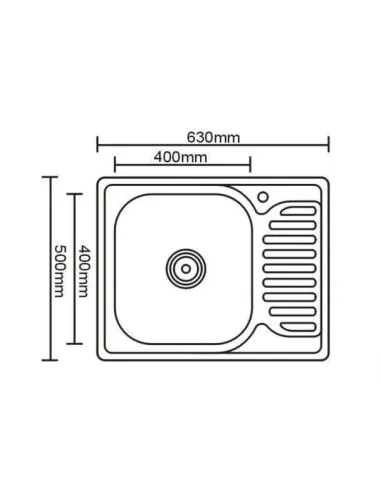 Мойка для кухни из нержавеющей стали прямоугольная Romzha Douro textura - 3