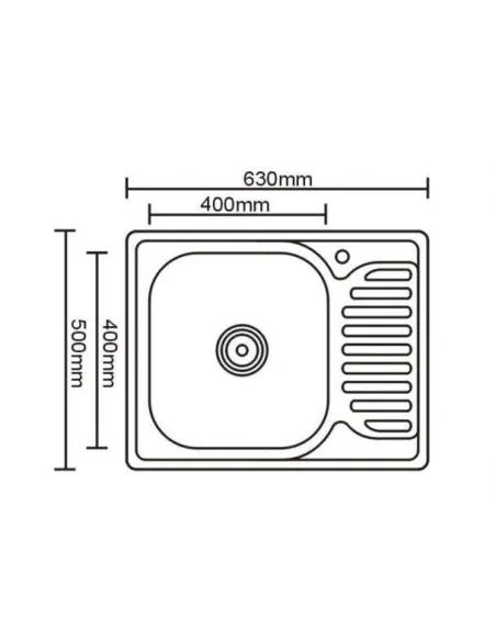 Мойка для кухни из нержавеющей стали прямоугольная Romzha Douro textura - 3
