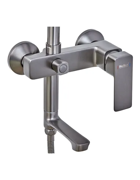 Душова система Haiba Kubus 009-J Graphite HB4005, з виливом, графітовий