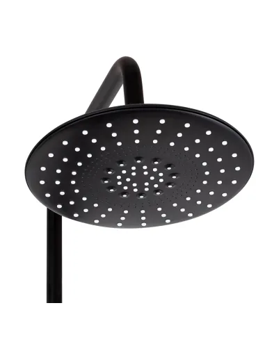 Душевая система Haiba Markus 009-J Black HB3976, с изливом, с гигиенической лейкой, черный