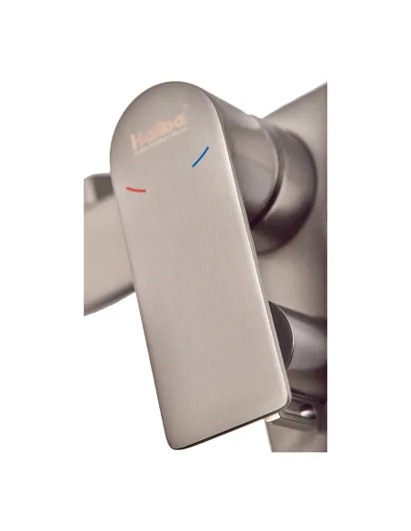 Змішувач для ванни Haiba Alex 009 Euro Graphite HB3998 з душовим набором, графітовий.