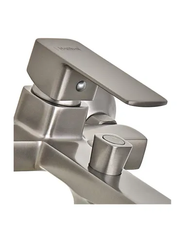 Змішувач для ванни Haiba Kubus 009 Euro Graphite HB4007 з душовим набором, графітовий.