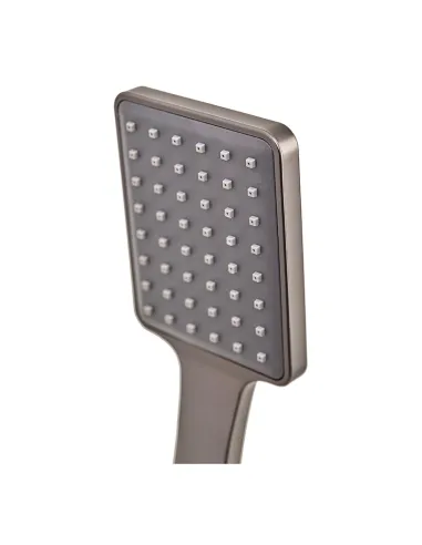 Змішувач для ванни Haiba Kubus 009 Euro Graphite HB4007 з душовим набором, графітовий.