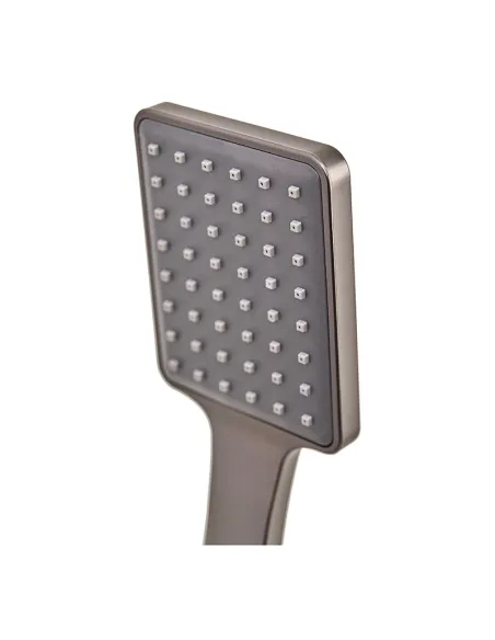 Змішувач для ванни Haiba Kubus 009 Euro Graphite HB4007 з душовим набором, графітовий.