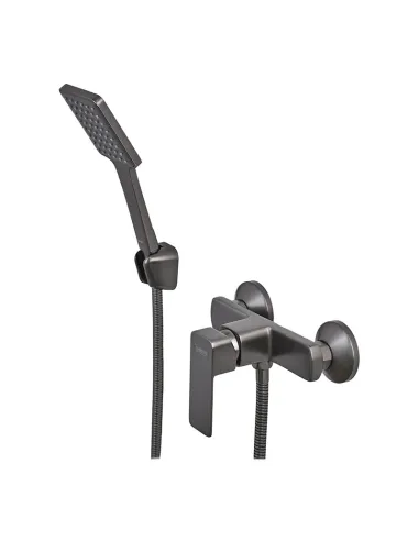 Смеситель для душа Haiba Kubus 003 Graphite HB4004, без излива, графитовый