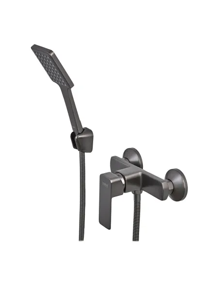 Смеситель для душа Haiba Kubus 003 Graphite HB4004, без излива, графитовый