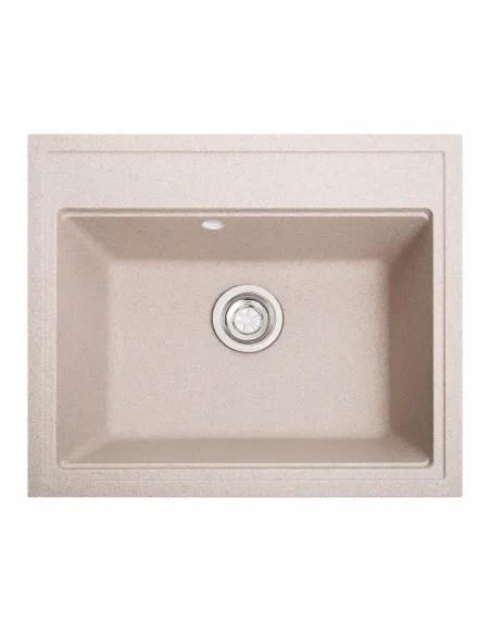 Мийка кухонна кам`яна квадратна Romzha Pătrat Avena 501, 600x520x200 мм - 2