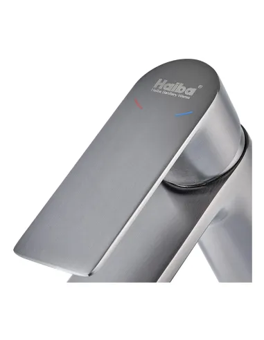 Смеситель для умывальника Haiba Alex 001 Graphite HB3992, однорычажный