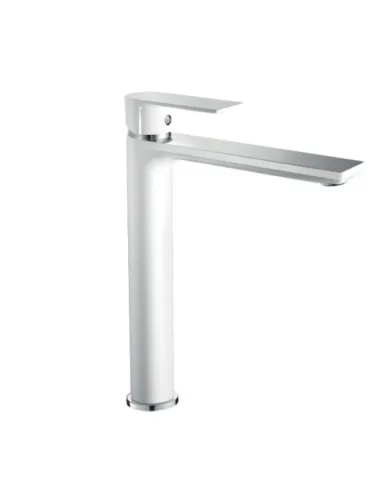 Смеситель для умывальника Haiba Alex 001 High White-Chrome HB9564 высокий, однорычажный