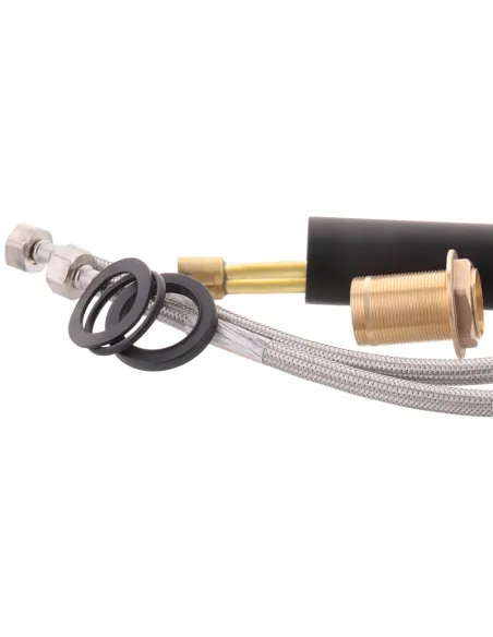 Змішувач для умивальника Haiba Alex 001 High чорний HB3923 високий, одноважільний