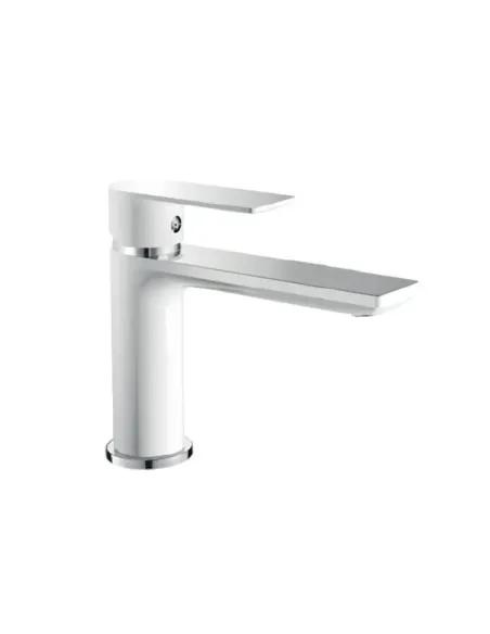 Смеситель для умывальника Haiba Alex 001 Long White-Chrome HB9563, однорычажный Смеситель для умывальника Haiba Alex 001 Long White-Chrome HB9563, однорычажный