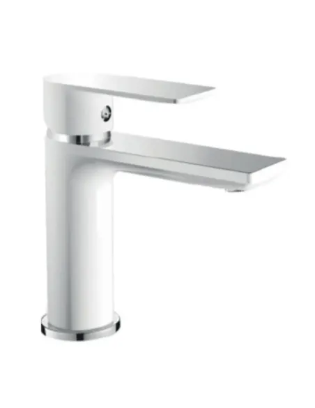 Смеситель для умывальника Haiba Alex 001 White-Chrome HB9562, однорычажный