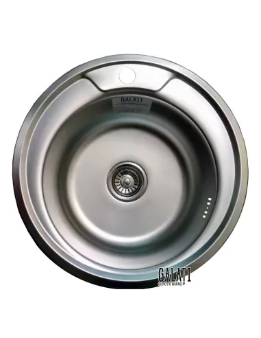 Мойка для кухни из нержавеющей стали круглая Romzha Sorin Satin - 4