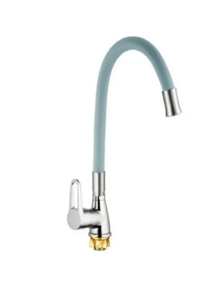 Змішувач для кухні Mixxus SOP4-045 Reflector Gray з гнучким виливом