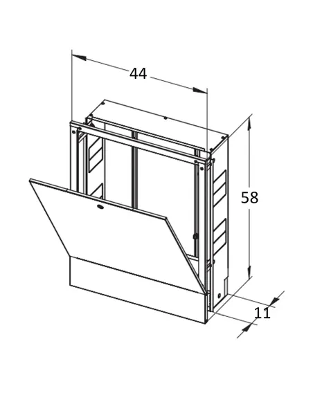 Колекторна шафа внутрішня ЕСО Technology ШКВ-01 440x580x110 мм