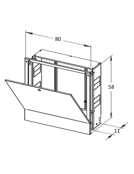 Колекторна шафа внутрішня ЕСО Technology ШКВ-04 800x580x110 мм