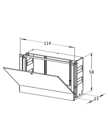 Коллекторный шкаф внутренний ЕСО Technology ШКВ-06 1145x580x110 мм