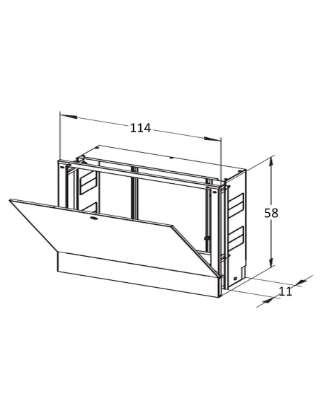 Коллекторный шкаф внутренний ЕСО Technology ШКВ-06 1145x580x110 мм