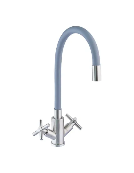 Змішувач для кухні Mixxus DVE 011 Reflector Gray з гнучким виливом