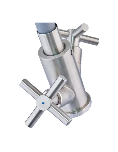 Смеситель для кухни Mixxus DVE 011 Reflector Gray с гибким изливом