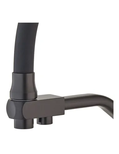 Смеситель для кухни Mixxus FUL 021 Black Refl.Black с подключением к фильтру