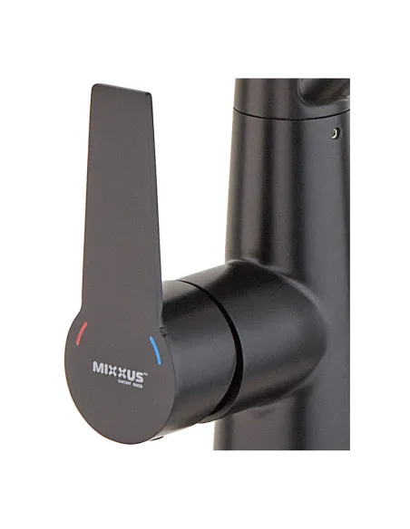 Змішувач для кухні Mixxus FUL 021 Black Refl.Black із підключенням до фільтра