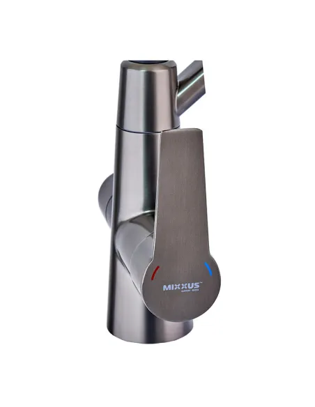 Смеситель для кухни Mixxus FUL 021 Graphite Refl.Black с подключением к фильтру