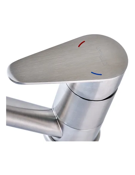 Смеситель для умывальника Mixxus NEO 004 15 нержавеющая сталь, однорычажный