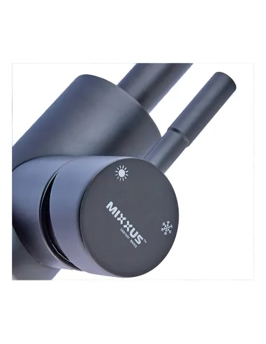 Змішувач для кухні Mixxus SOK 011 Black Reflector з гнучким виливом